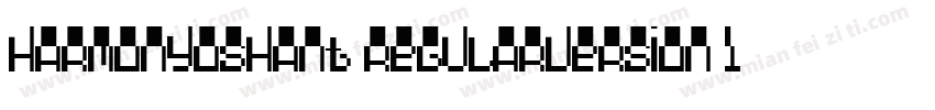 HarmonyOSHant RegularVersion 1000字体转换
